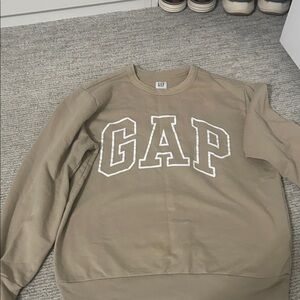 GAP Beige Crewneck Sweater